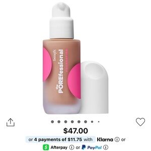 Benefit Cosmetics The POREfessional Smoothing & Blurring Foundation